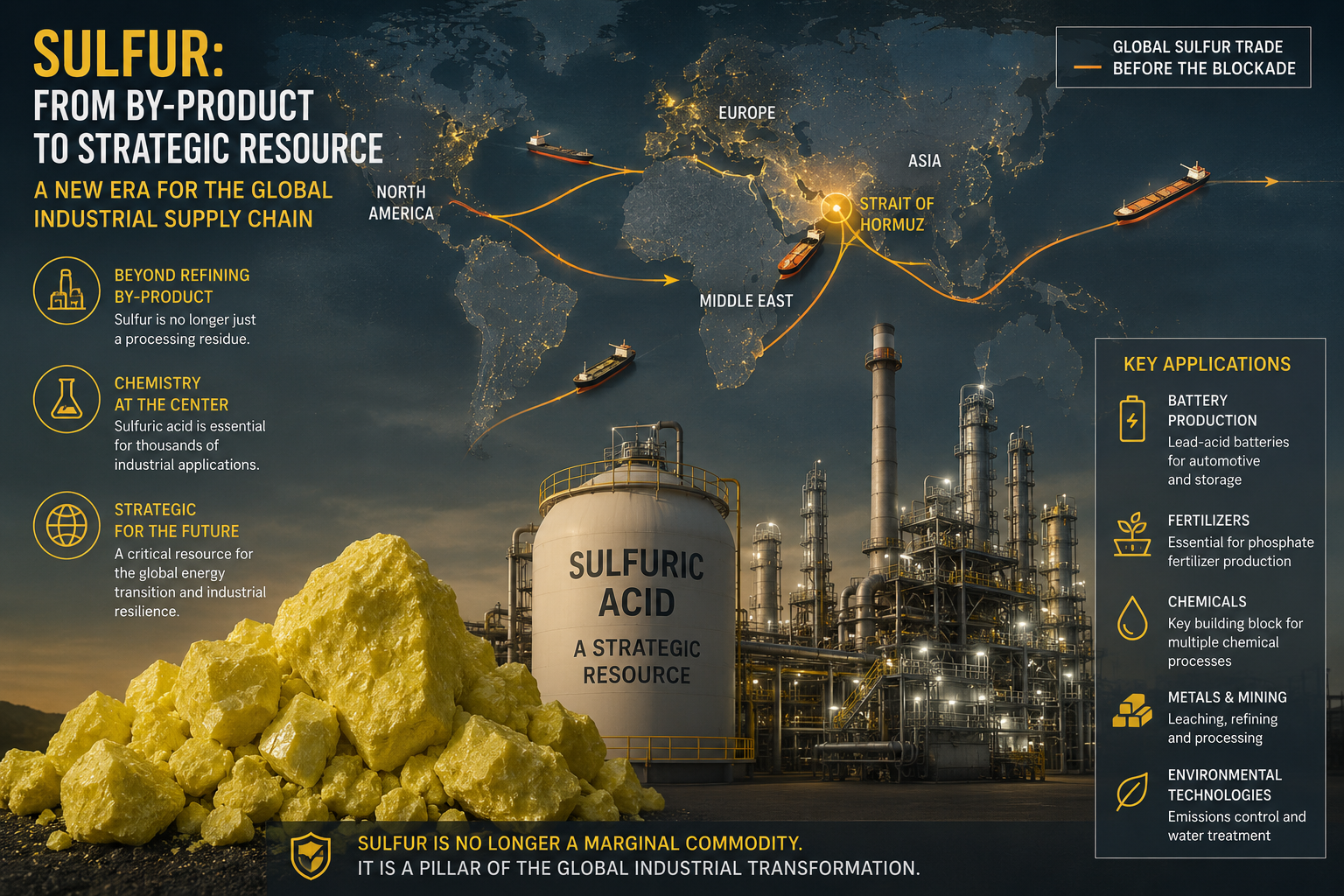 SULPHUR: from by-product to strategic resource