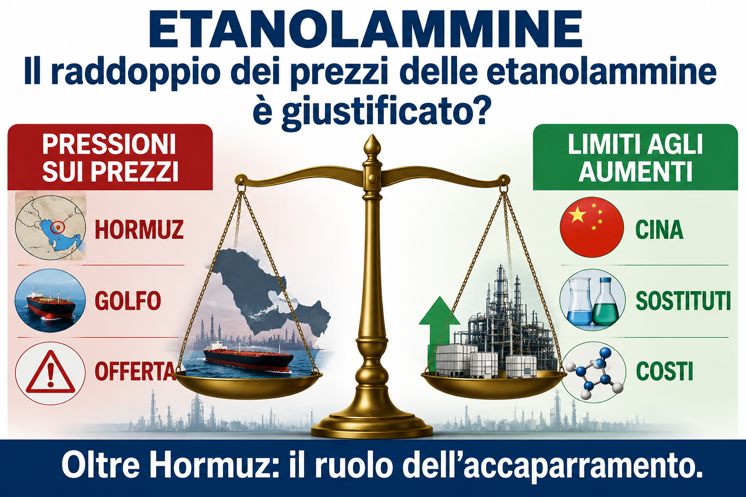 Etanolammine: è giustificato il raddoppio dei prezzi?