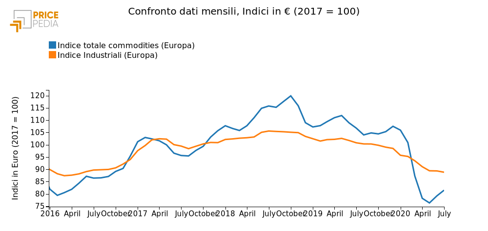 Indici dei prezzi delle materie prime