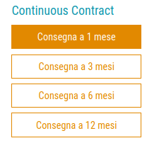 Menu dei Continous Contract disponibili per i prezzi finanziari