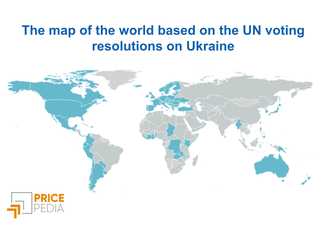 World map based on UN voting on resolutions regarding Ukraine World map based on UN voting on resolutions regarding Ukraine
