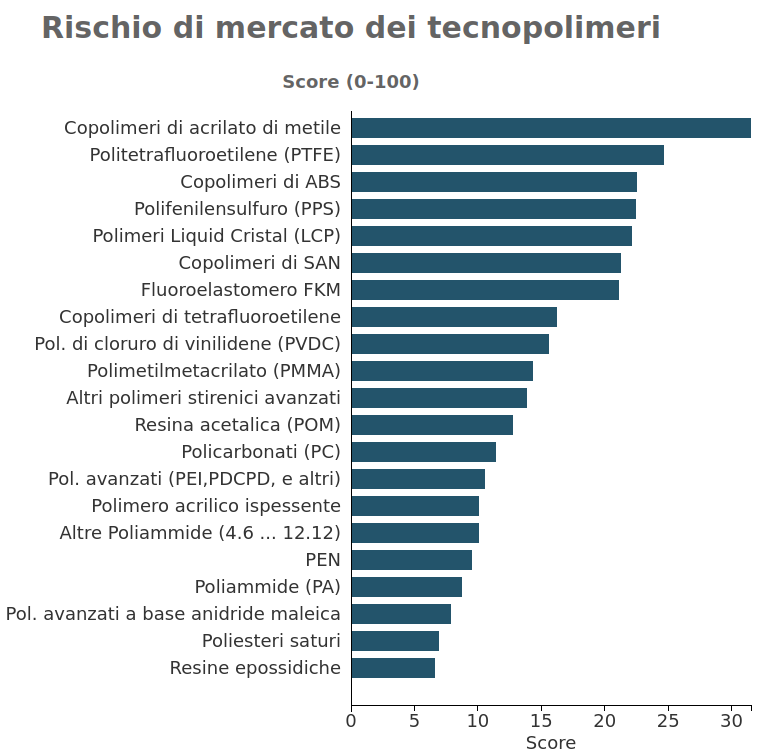 Rischio di mercato dei tecnopolimeri Rischio di mercato dei tecnopolimeri